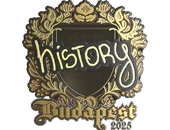 Sticker | History (Gold) | Budapest 2025 image