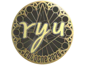 Sticker | ryu (Gold) | Cologne 2026 image
