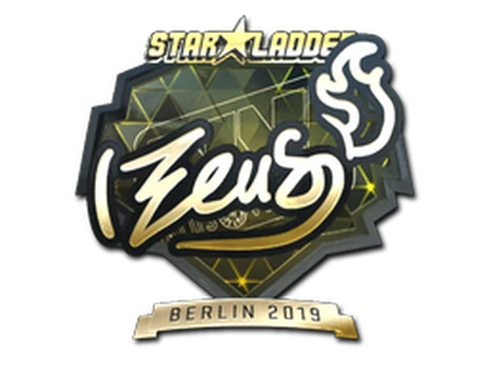 Sticker | Zeus (Gold) | Berlin 2019 image