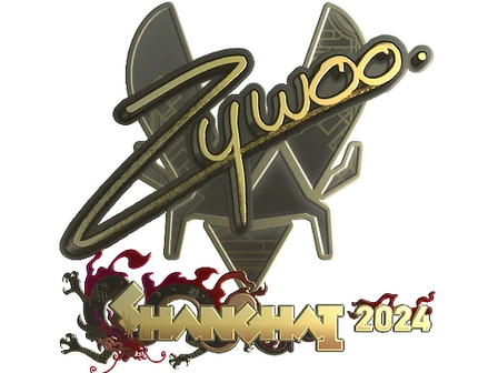 Sticker | ZywOo (Gold) | Shanghai 2024 image