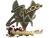Sticker | ZywOo (Gold) | Shanghai 2024 image
