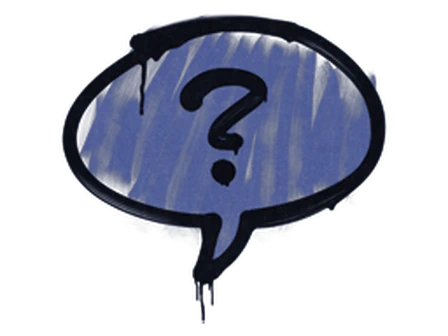 Sealed Graffiti | Question Mark (SWAT Blue) image