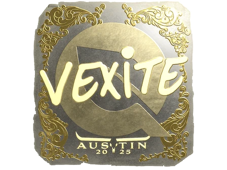 Sticker | vexite (Gold) | Austin 2025 image