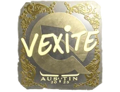 Sticker | vexite (Gold) | Austin 2025 image