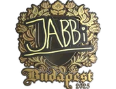 Sticker | jabbi (Gold) | Budapest 2025 image