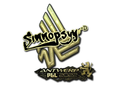 Sticker | sinnopsyy (Gold) | Antwerp 2022 image
