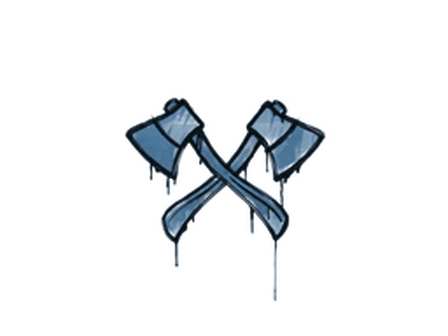 Sealed Graffiti | X-Axes (Monarch Blue) image