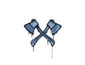 Sealed Graffiti | X-Axes (Monarch Blue) image