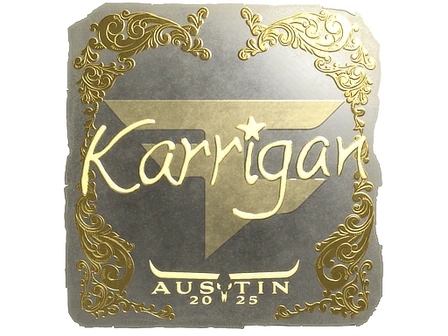 Sticker | karrigan (Gold) | Austin 2025 image