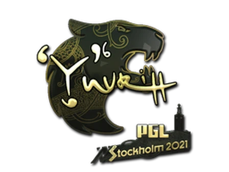 Sticker | yuurih (Gold) | Stockholm 2021 image