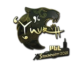Sticker | yuurih (Gold) | Stockholm 2021 image