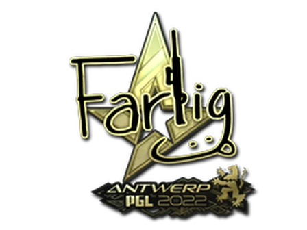 Sticker | Farlig (Gold) | Antwerp 2022 image