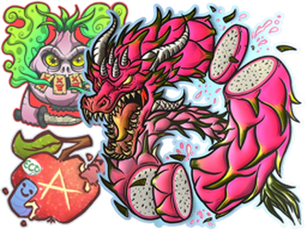 Fruits And Veggies Sticker Collection image