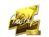 Sticker | pashaBiceps (Gold) | Atlanta 2017 image