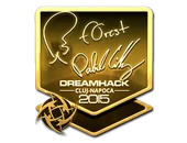 Sticker | f0rest (Gold) | Cluj-Napoca 2015 image