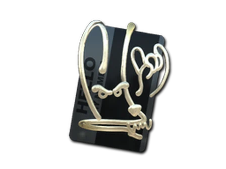 Sticker | Hello M4A4 (Gold) image