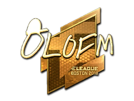 Sticker | olofmeister (Gold) | Boston 2018 image