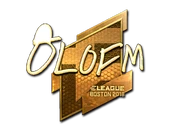Sticker | olofmeister (Gold) | Boston 2018 image
