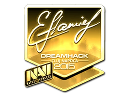 Sticker | flamie (Gold) | Cluj-Napoca 2015 image