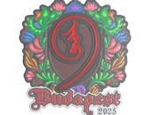 Sticker | nin9 (Embroidered) | Budapest 2025 image