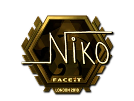 Sticker | niko (Gold)  | London 2018 image