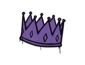 Sealed Graffiti | King Me (Monster Purple) image