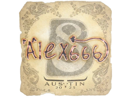 Sticker | alex666 | Austin 2025 image