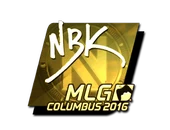 Sticker | NBK- (Gold) | MLG Columbus 2016 image