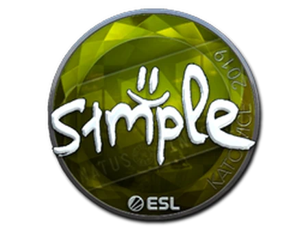Sticker | s1mple (Foil) | Katowice 2019 image