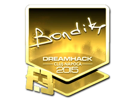 Sticker | bondik (Gold) | Cluj-Napoca 2015 image