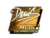 Sticker | denis (Gold) | MLG Columbus 2016 image