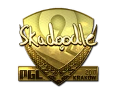 Sticker | Skadoodle (Gold) | Krakow 2017 image