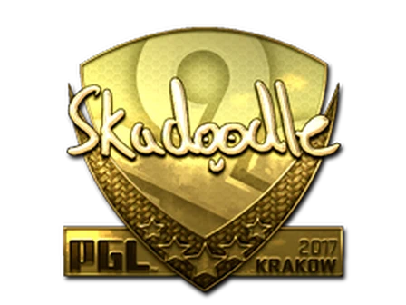 Sticker | Skadoodle (Gold) | Krakow 2017 image