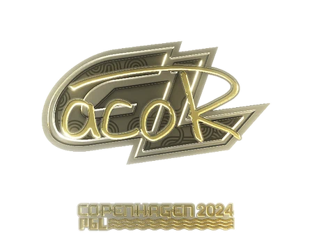 Sticker | acoR (Gold) | Copenhagen 2024 image