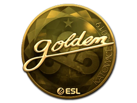 Sticker | Golden (Gold) | Katowice 2019 image