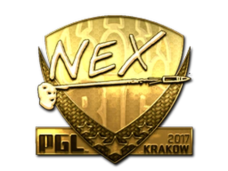 Sticker | nex (Gold) | Krakow 2017 image