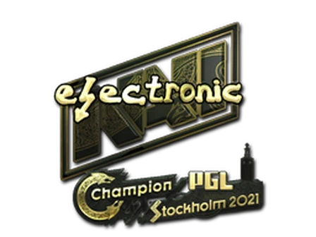 Sticker | electroNic (Gold) | Stockholm 2021 image