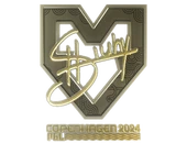 Sticker | siuhy (Gold) | Copenhagen 2024 image
