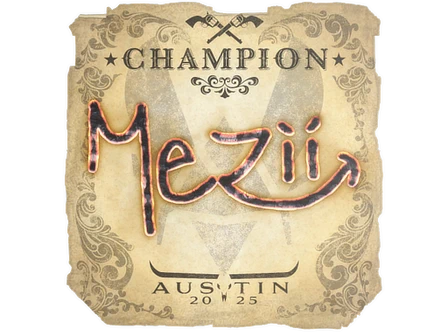 Sticker | mezii (Champion) | Austin 2025 image