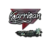 Sticker | karrigan (Glitter) | Antwerp 2022 image