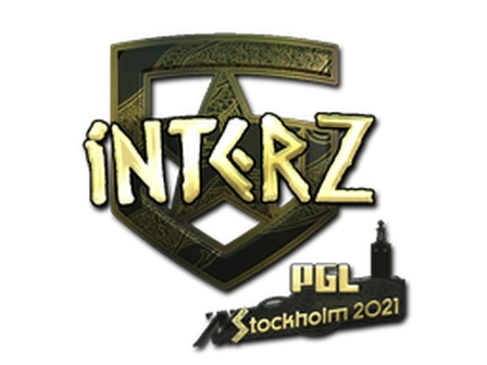 Sticker | interz (Gold) | Stockholm 2021 image
