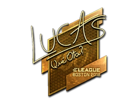 Sticker | LUCAS1 (Gold) | Boston 2018 image