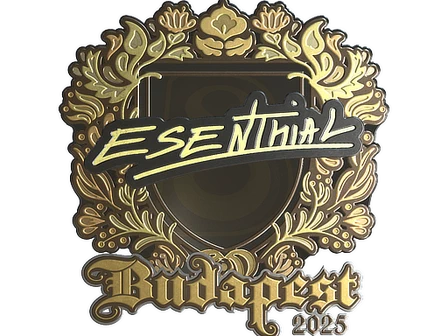 Sticker | esenthial (Gold) | Budapest 2025 image