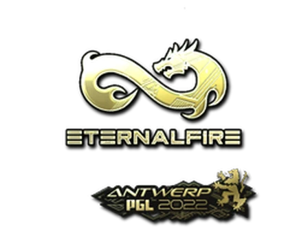 Sticker | Eternal Fire (Gold) | Antwerp 2022 image