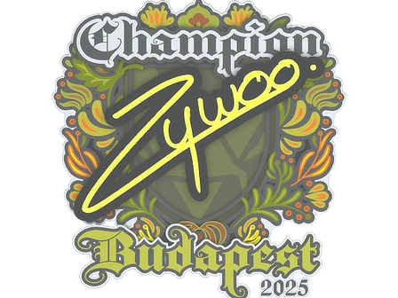 Sticker | ZywOo (Champion) | Budapest 2025 image
