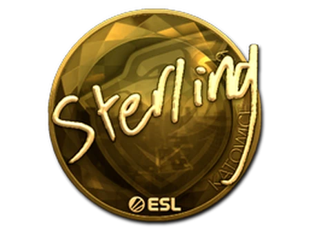 Sticker | sterling (Gold) | Katowice 2019 image