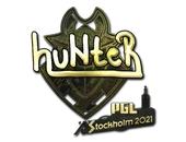 Sticker | huNter- (Gold) | Stockholm 2021 image