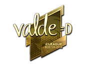 Sticker | v4lde (Gold) | Boston 2018 image