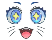 Sticker | Kawaii Eyes (Glitter) image