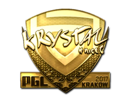 Sticker | kRYSTAL (Gold) | Krakow 2017 image